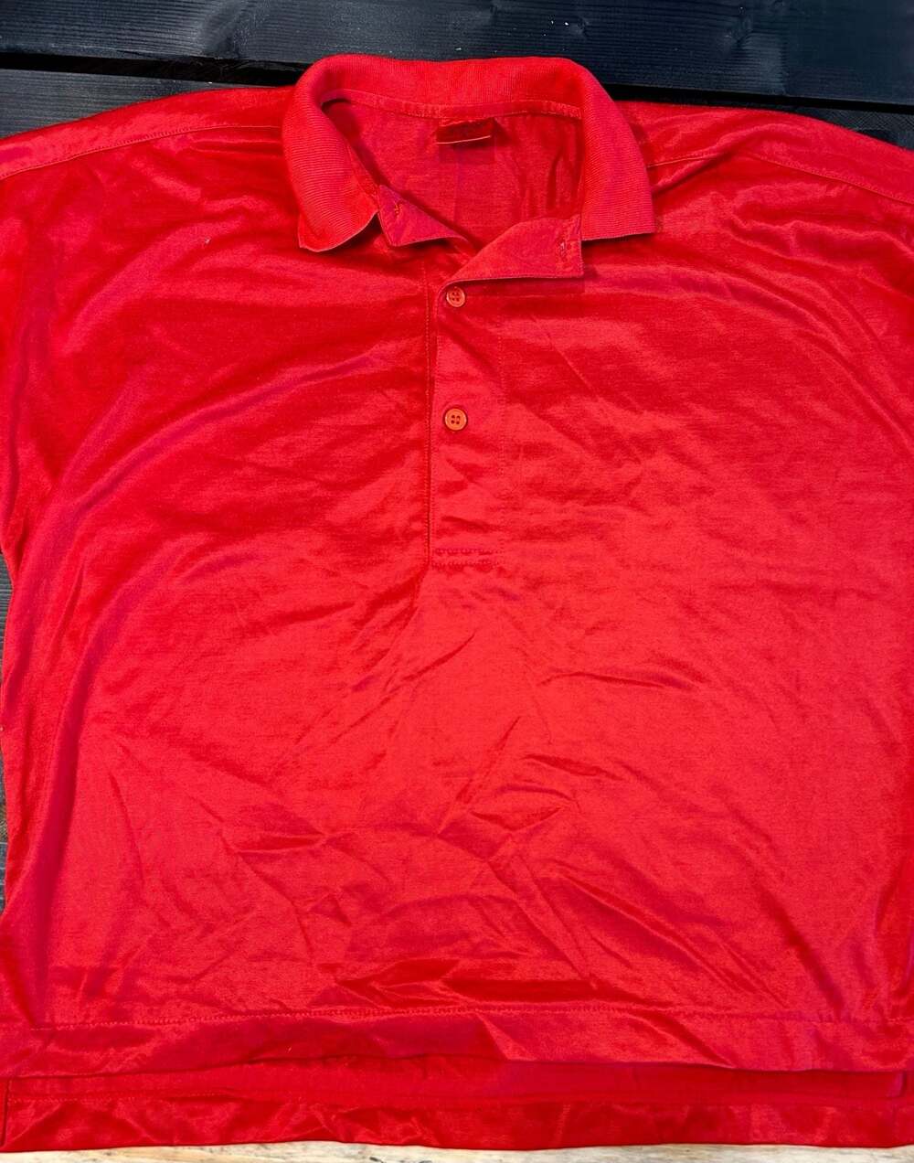 Vintage Radius Solid Red Short Sleeve Polo Shirt